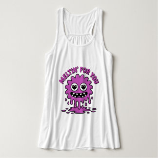 Cute Monster Linne Med Racerback