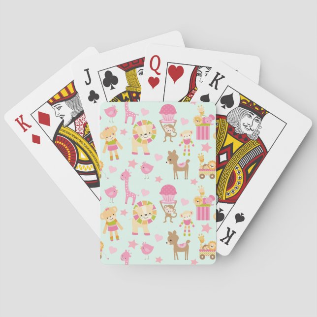 Cute Mönster med vismdjur och Leksaker Casinokort (Baksidan)