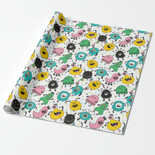 Cute Monster Mönster Presentpapper