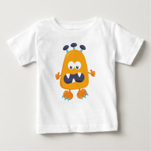 Cute Monster, Orange Monster, Horns, Funny Monster T Shirt