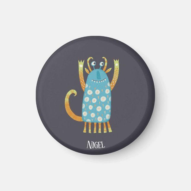 Cute Monster-Personlig Magnet (Framsidan)