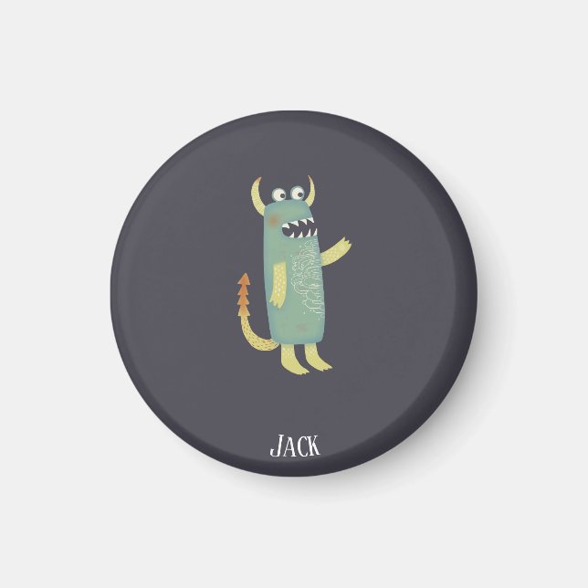 Cute Monster-Personlig Magnet (Framsidan)
