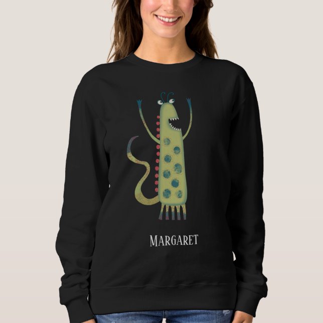 Cute Monster-Personlig T Shirt (Framsida)