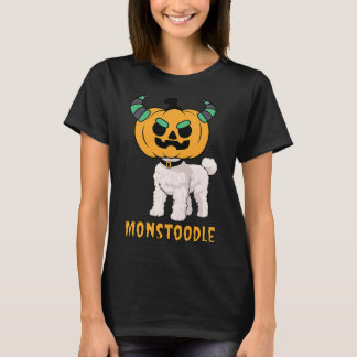 Cute Monster Pudel Doodle Pumpkin Head Monstoodle T Shirt