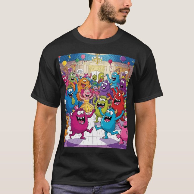 Cute Monster T-Shirt: Fira roligt med din nya T Shirt (Framsida)