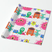 Cute Monster Wrapping Papper