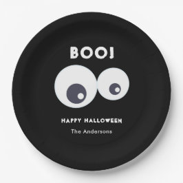 Cute Monsters Eyebollar Happy halloween Black Whit