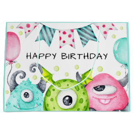 Cute Monsters i Kids Grattis på födelsedagen