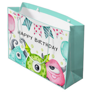 Cute Monsters i Kids Grattis på födelsedagen