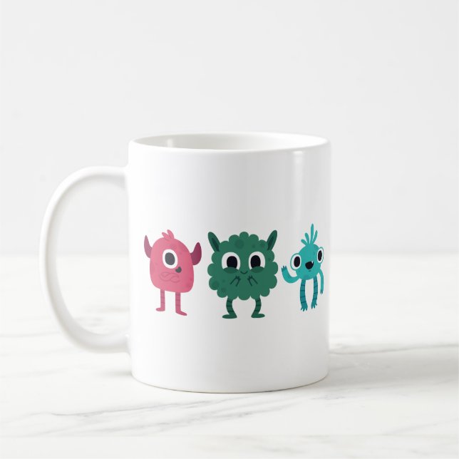 Cute Monsters Kaffemugg (Vänster)