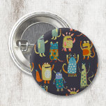 Cute Monsters Knapp<br><div class="desc">En söt liten monsterfamilj,  perfekt för en temagrupps favoritväska,  eller för Halloween,  eller någon annan dag!</div>