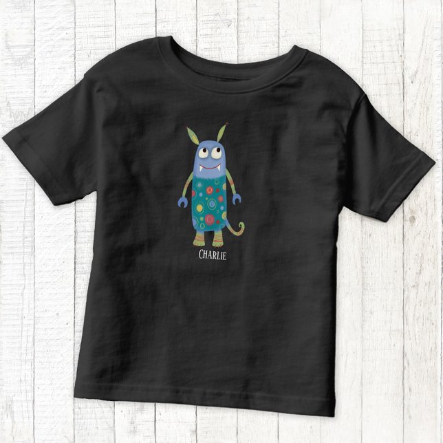 Cute Monsters Personlig T Shirt (Cute monsters personalized name t-shirt)