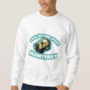 Cute Monterey Otter Travel Långärmad Tröja