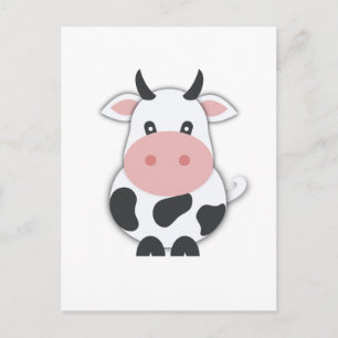 Cute Moo Cow Vykort