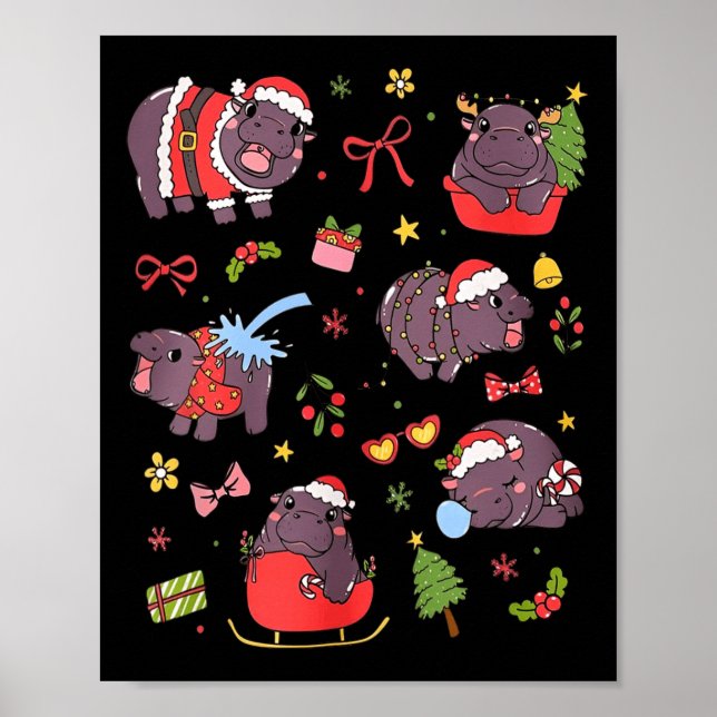 Cute Moo Deng Ba1 Poster (Framsidan)