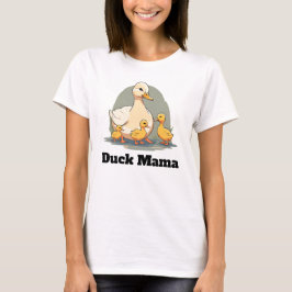Cute Mor Anka och Ducklings T-Shirt