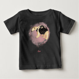 Cute mor & baby tamandua baby T-shirt (färg)