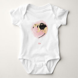 Cute mor & baby tamandua baby (vit) t shirt
