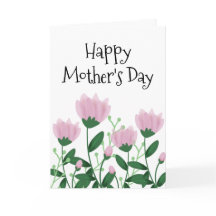 Cute Mor Day Rosa Blommigt