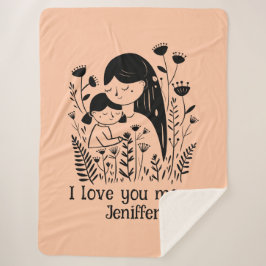 Cute Mor & Dotter Hugger Mors dag Peach