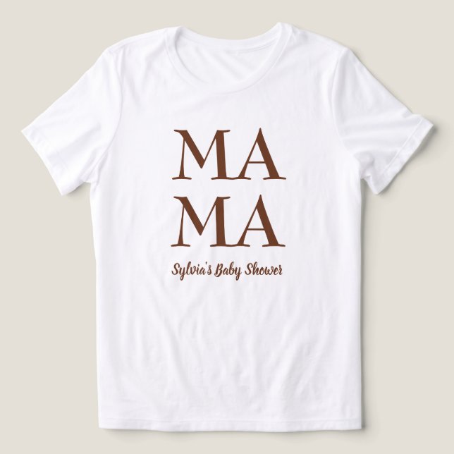 Cute mor för att bli barnduschdams t-shirt (Design Framsida)