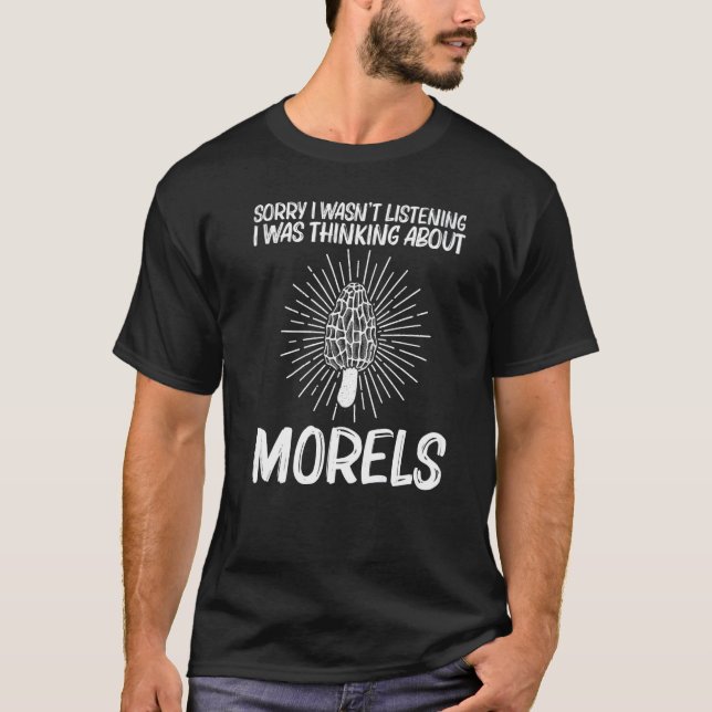 Cute Morel For Men Women Morel Mushroom Hunting T Shirt (Framsida)