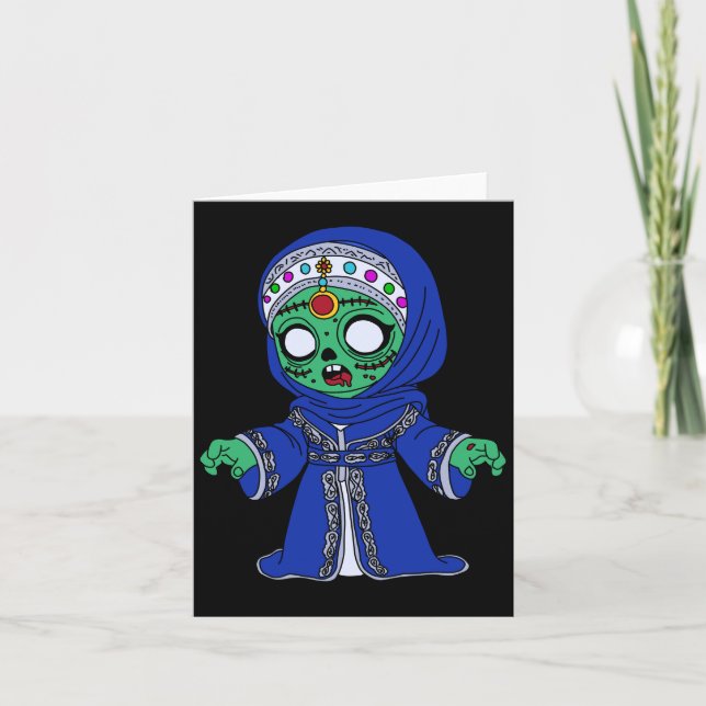Cute Moroccan Zombie Anteckningskort (Framsida)