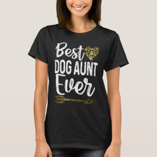 Cute Mors dag Coola Auntie Bästa Hund Moster någon T Shirt