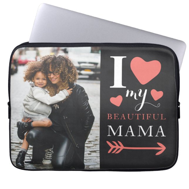 Cute Mors dag Laptop Fodral (Framsidan)