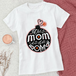 Cute Mors dag Mamma da Bomb Modern Typografi Tröja