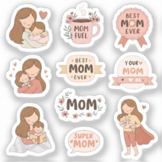 Cute Mors dag Stickers | Bästa Mamma någonsin | To Klistermärken