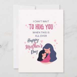 Cute Mors dag till Mamma Social Avstånd Kort