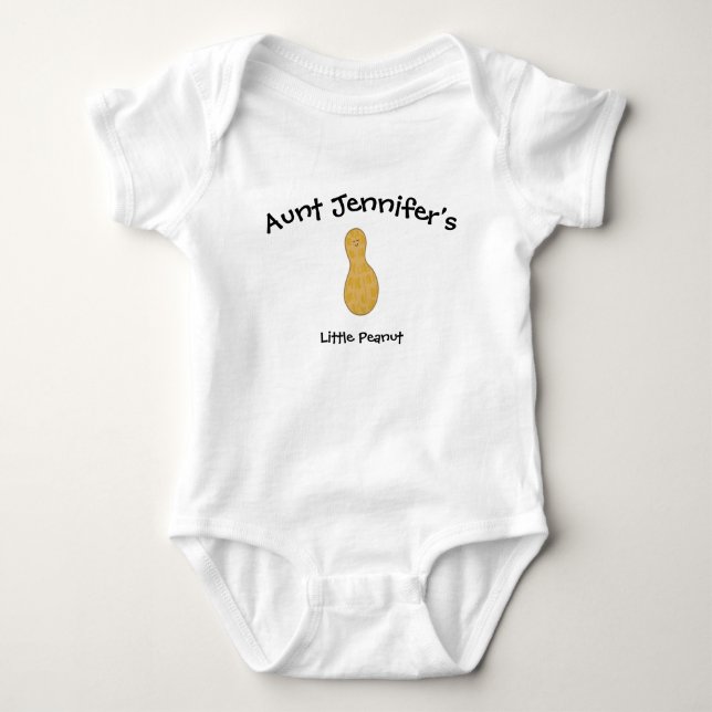 Cute Moster Baby Newborn Little Peanut Niece Nephe T Shirt (Framsida)