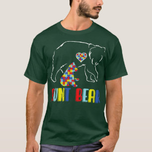 Cute Moster Bear Autism Awareness Autistic Family T Shirt