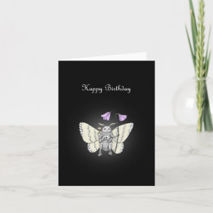 Cute Moth Goth Forest Witch Creepy Cute Birthday Kort