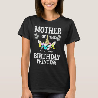 Cute Mother Of The Birthday Princess Unicorn Mom M T Shirt