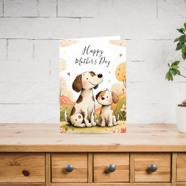 Cute Mother’s Day Dog Card Helgkort