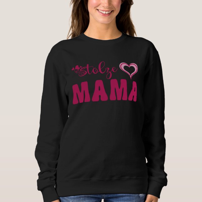 Cute Motheru2019s Day Love Heart Women Stolze Mama T Shirt (Framsida)
