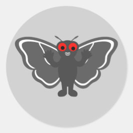 Cute Mothman Runt Klistermärke
