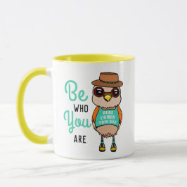 Cute Motivational Bird "Be you are" Mugg
