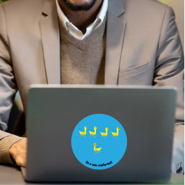 Cute Motivational Ducks Klistermärken