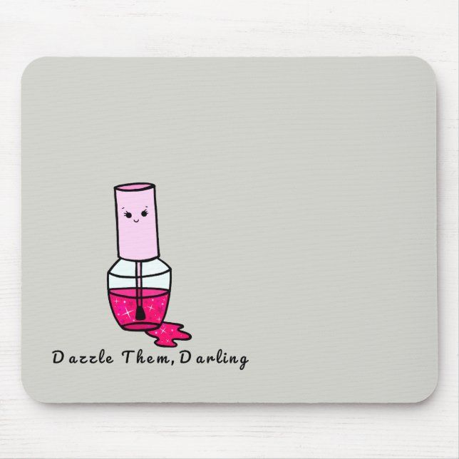 Cute Motivational Glitter polsk mussla Musmatta (Framsidan)