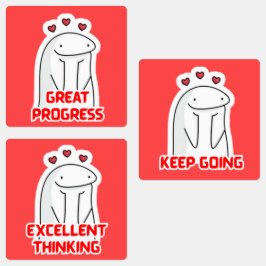 Cute Motivations-stickers för Studenter Klistermärke