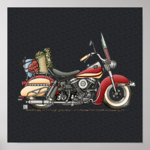 Cute Motorcykel Poster