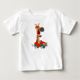 Cute Motorized Cartoon Horse Baby T-Shirt