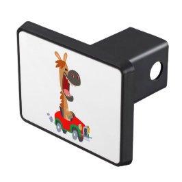 Cute Motorized Tecknad Horse Trailer Hitch Cover Skydd För Dragkrok