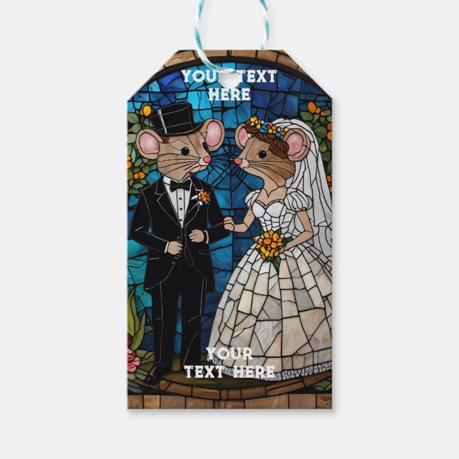 Cute Mouse Bröllop par Presentetikett (Framsidan)
