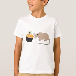 Cute Mouse Eating Halloween Eyeball Cupaka T Shirt