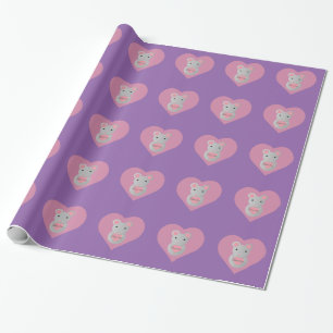 Cute Mouse har ett hjärta. Presentpapper