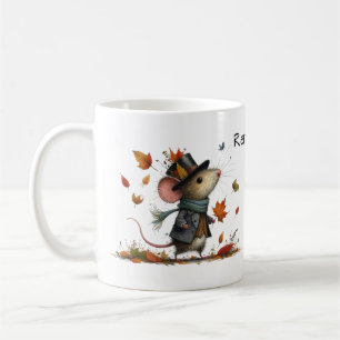 Cute Mouse i en Top hat-höstestetisk Kaffemugg